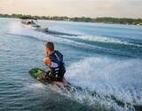 Knee-boarding At Cherai Beach Kerala
